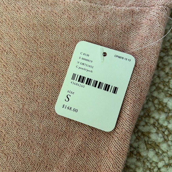 NWT Free People Begin Again Midi Sweater Dress in Peach/Pink/Mink Combo - Small - Picture 12 of 14